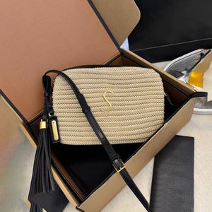 Женские раффиас Lou Camera Designer Luxurys сумочка на плече конверт пакет Pochette сололовый плетение кожа кросс -кубота Мужское пляжное сцепление.