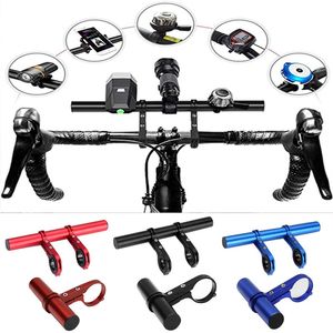 Bike Handlebars Components 30CM Aluminum Alloy Bicycle Handlebar Extender Mountain Front Light Bracket Lamp Flashlight Accessories 230617