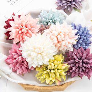 Dried Flowers 30PC Artificial 12CM Fake Silk Wholesale Christmas Decoration for Home Wedding Wreath Outdoor Diy Candy Box