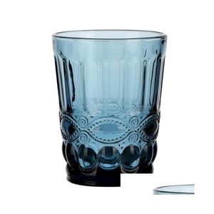 Vinglasglasögon Colorf Glass Emfnaced Cup Retro Värmebeständig vatten Kreativt whisky te rak dryck mugg för fest 052303 Drop Deli DH7AP