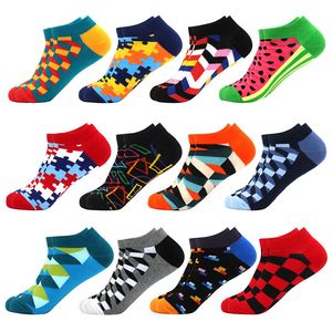 Sports Socks Mens Invisible Short Summer Quality Business Casual spring Color Combed cotton diamond astronaut Boat 230617