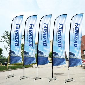 Banner Flags Beach Feather Flag e pennone con base a croce Grafica personalizzata Stampa pubblicitaria Promozione Celebrazione Decorazione 230616