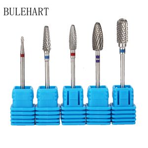 Equipamento de arte para unhas 5 unidades de fresa de aço de tungstênio para manicure remoção de verniz de gel rebarba conjunto de brocas para unhas 230616