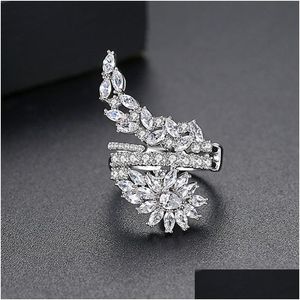 Rings Hibride Fashion Women Jewelry Handmade Cubic Zirconia Butterfly Wings Ring For Bride Anniversary Bijoux R190 Dr Dhgarden Dhd1L