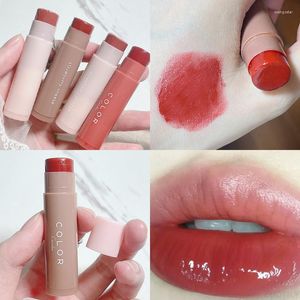 Lipgloss, japanischer Lippenstift mit schlichtem Design, feuchtigkeitsspendender, farbiger, feuchtigkeitsspendender Lipgloss, Tönung, Make-up-Pflege, Basiskosmetik