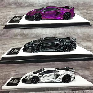 ElectricRC Car Time Micro 1 64 Model Car Lambro LP700 GTEVO Liga Die-Cast Running Sport Vehicle - 3 versões de cores 230616