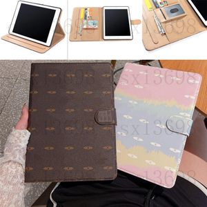 For ipad pro11 12.9 Tablet PC Cases ipad10.9 Air10.5 Air1 2 mini45 ipad10.2 ipad56 Top Quality Designer Fashion Leather Card Holder Pocket Cover mini 6 iPadAir4 10.9