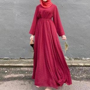 民族衣類イスラム教徒セットファッション2023スプリングカジュアルレディースコットンリネン2ピースセットビッグスイングスカートイスラム女性