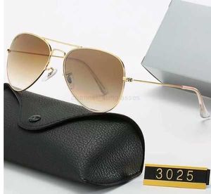 солнцезащитные очки Aviators 3025r Бан солнцезащитные очки для мужских очков Женщина UV400 Защитные оттенки настоящий стеклянный линз