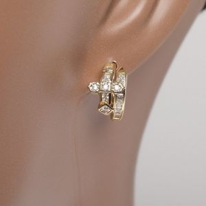 Mens Hoop Earrings Hip Hop Gold Earrings Jewelry High Quality Diamond Earrings