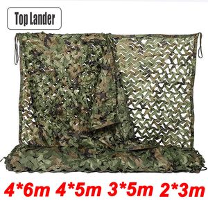 Namioty i schroniska 4x5m 2x3m wojskowa kamuflaż Net Camo Netting Army Nets Shade Helting Garden Car Camping Camping Sun Namiot 230617