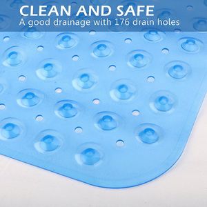 Paspaslar anti -slip banyo paspası güvenlik duş küveti banyo paspası ekstra uzun banyo zemin halı makinesi yıkanabilir 40x100cm