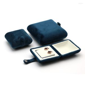 Embrulho para presente Caixa de joias de veludo de alta qualidade Anel Brincos Colar Medalhão Pulseira Armazenamento Embalagem