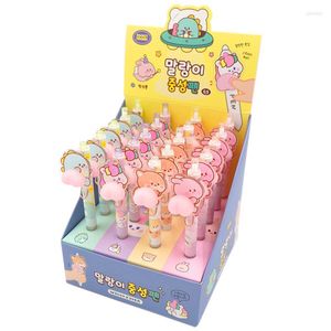 Kawaii BuMechanical Canetas de gel 0,5 mm fofas, automáticas, papelaria coreana, brinquedos para crianças, material de escritório escolar