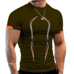 Men's T-Shirts High Quality Men Running T Shirt Quick Dry Fitness Shirt Training Exercise Clothes Gym Sport Shirt Tops Lightweight 230617