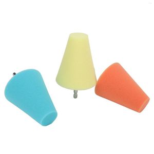 Car Washer Wheel Sponge Buffing Cone Hub Polishing Pad Orange Yellow Blue For Cars Boats Motorcycles