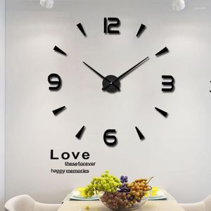 壁の時計のサイレントディーミニマリストメカニズム珍しい丸い大きな装飾ルームホームデザインデュバルサーチ
