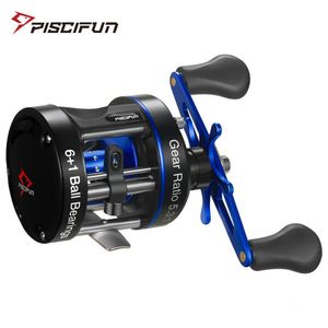 Baitcasting Reels Piscifun Chaos XS Round Reel 5.3 1 Up To 9KG Metal Body Conventional Saltwater Fishing for Catfish Musky Bass 230617