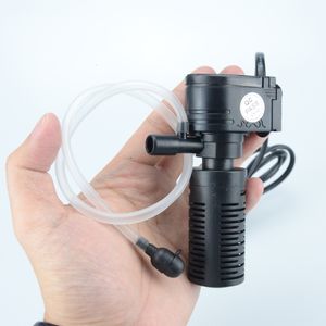 Riscaldamento a filtrazione 3 in 1 filtro per acquario filtro per vasche di pesce mini filtro del pesce filtro per ossigeno purificatore d'acqua sommergibile 230617