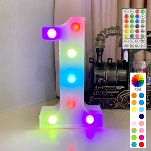 LED letter lights Number Christmas wedding decoration house party decoration props