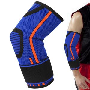Knee Pads Elbow Support Brace Anti-Slip Sweat Absorbent Arm Sleeve Wraps With Adjustable Strap Tennis Trainer For