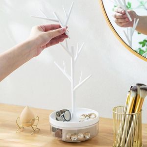 Jewelry Pouches Keychain Display Stand Tree Shape Multi-fork Earrings Necklace Ring Tray Organizer Bedroom Supplies