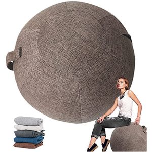 Yoga-Bälle, 55, 65, 75, 85 cm, Yoga-Ball, staubdichte Abdeckung, rutschfeste Baumwolle, antistatisch, absorbiert Schweiß, Yoga-Fitness-Ball-Abdeckung für Schutzhülle 230617