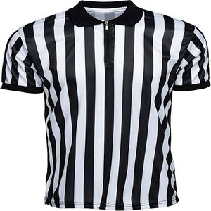 Other Sporting Goods Men's Official Pro-Style Collared Referee Shirt Basketball Fottball Soccer Wrestling Boxing Short Sleeve Umpire Striped T-shirt 230617