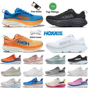 Hokas One One Bondi 8 Running Shoes Coastal Sky Vibrant Orange Clifton 8 9 Free People Carbon X 2 On Cloud Harbor Mist Summer Tennis Jogging Trainers Outdoor Sneakers