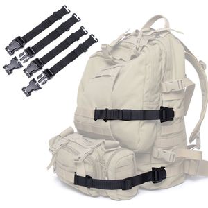 Hand Tools 4 Stück taktische MOLLE-Gurte mit Schnallen-Clips, Kompressionsgurte für taktische Ausrüstung, Rucksack-Zubehörgurt, Gepäckgurte 230617