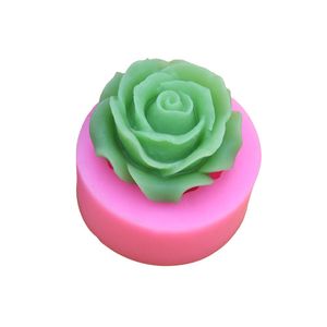 ローズチョコレート型の花の形シリコーンフォンダンソープワックスワックスクラフト樹脂3Dケーキ型カップケーキジェリーキャンディーチョコレートケーキデコレーションベーキングツール1221331