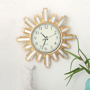 壁時計モダンな時計装飾モデルリビングルームデザインファッションノルディックベッドルームスタイリッシュなホルロゲ装飾ab50wc