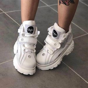 Boots Top Quality Genuine Leather Shoes Platform London Women Casual Sneakers Imitacion Brand Dad Shoes St487 St488