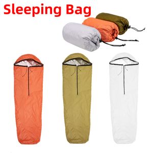 Мешки для спальных мешков водонепроницаемые легкие тепловые аварийные выживающие одеяло для кемпинга походы на открытые мероприятия 230617