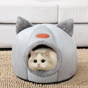 Supplies Cat Bed Pet Litter Warm Furry Comfort Mat Deep Sleep Basket Pet Tent Cozy Cave Litter Indoor Cat Supplies Cat Mat Puppy House