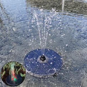 Trädgårdsdekorationer fontän dekorativ energibesparande flytande olika spraylägen abs Bird Bath Yard Water Decor