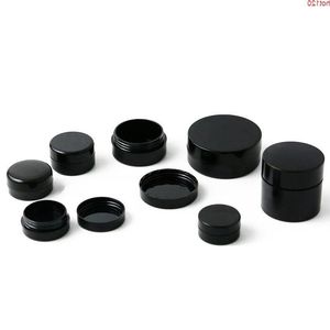 100 x Reise kleine 1g 2g 3g 5g 10g 20g Gläser Pot Box Make-up Nail Art Kosmetik Perlen Aufbewahrungsbehälter schwarz tragbare Creme Jargood Fkwjj