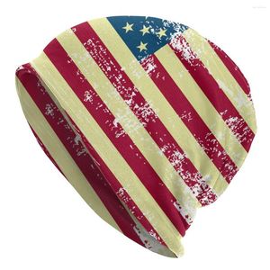 Berretti 2023 Cappello caldo per donna American US Flag impilabile berretto lavorato a maglia da uomo berretti Hip Hop