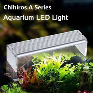 Lysningar Chihiros Aseries Aquarum LED Light Plant Grow Lighting 110 ~ 240V 5730 SMD Fish Tank Metal Bracket Sunrise Sunset Lighting Contro