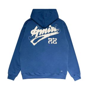 2023 Mens Amiryes Hoodies Mektup Baskı Yürütüllü Uzun Kollu Sweatshirts 5 Renk Sonbahar Tasarımcı Hoodies S-XXL için Kapüşonlu Kazak