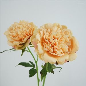 Decorative Flowers Feel Moisturizing Large Peony Flower Artificial Real Touch For Home Wedding Decoration Floral Pography Props