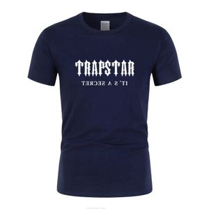 Designer Fashion Clothing Tees Tsihrts Shirts 2023 Trendy Brand Trapstar Letter Printed Tshirt Summer Mens Pure Cotton Casual Short Sleeved Street Outfit Rock Hip h