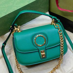 Mulheres Luxurys Designer Bolsa de ombro de alta qualidade Moda feminina Girl Green ombro Bolsa de ouro Bolsas Crossbody Bags Ladies Tote carteira