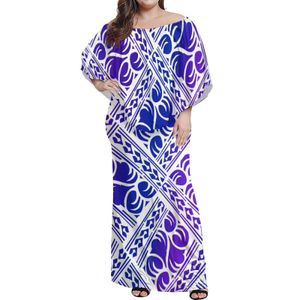 Dress Top Quality Samoa Clothes Noble Usa Sizes Samoan 3d Hine Printed Custom Ponchos Loose Dresses