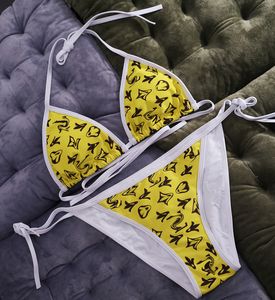 Designer Sexy Bikini Set für Frauen Bandage Badeanzug Zweiteiler Crop Top Bademode Tanga Badeanzug Hohe Taille Beachwear hfhg ssdfs