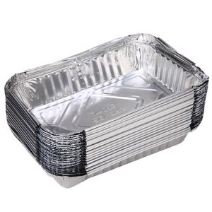 BBQ Tools Accessories 30x BBQ Aluminum Foil Grease Drip Pans Recyclable Grill Catch Tray Weber Outdoor For Indirect Cooking 19.5 x14.4x4cm 230617