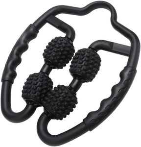 Blocos de ioga Pontos de gatilho em forma de U Rolo de massagem Perna Pescoço Braço Relax Rolo Massageador Yoga Pilates Esportes Equipamento de musculação 4 rodas 230617