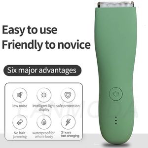 Epilator Body Trimmer for Men Pubic Electric Groin Hair Trimmer Waterproof Ball Shaver Male Sensitive Private Parts Razor Sex Place 230617