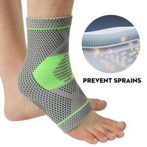 Ankelstöd - Komprimering Ankel Brace - Perfekt för löpning, fotboll, volleyboll, sport - ankelhylsa hjälper sprains, tendonit, smärta