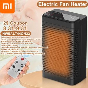 Värmare Xiaomi Electric Heater Room Heat Pise Mini Home Radiator Remote Air Hine Room Circulation Winter Warming Fan Heater